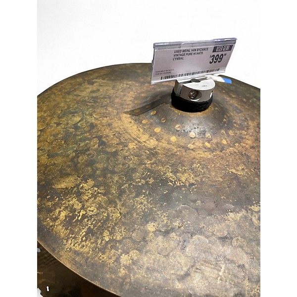 Used MEINL 14in BYZANCE VINTAGE PURE HI HATS Cymbal