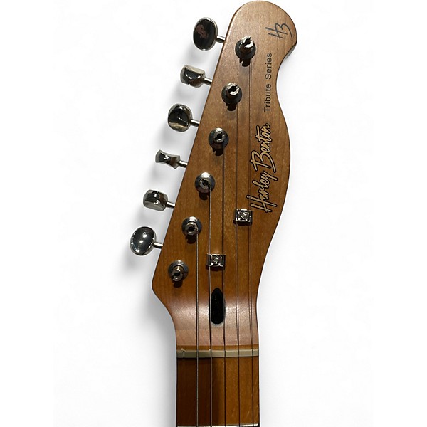 Used Harley Benton TRIBUTE SIRIES Orange Solid Body Electric Guitar