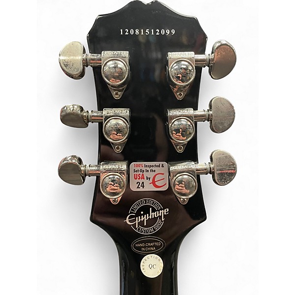 Used Epiphone Les Paul Standard Black Royale Collection Limited Edition Black Solid Body Electric Guitar