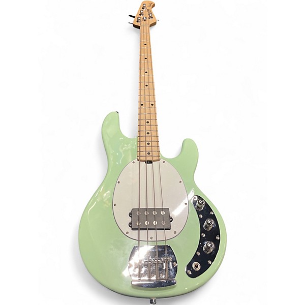 Used Sterling by Music Man Ray4 Green Electric Bass Guitar