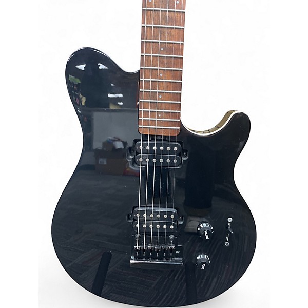 Used Sterling by Music Man Sub AX3 Axis Black Solid Body Electric Guitar