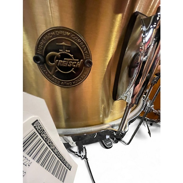 Used Gretsch Drums 6.5X14 S1-6514BB-BR Bell Brass Natural Drum