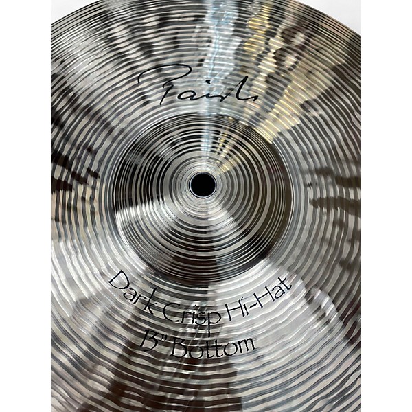 Used Paiste 13in Signature Dark Crisp Hi Hat Pair Cymbal