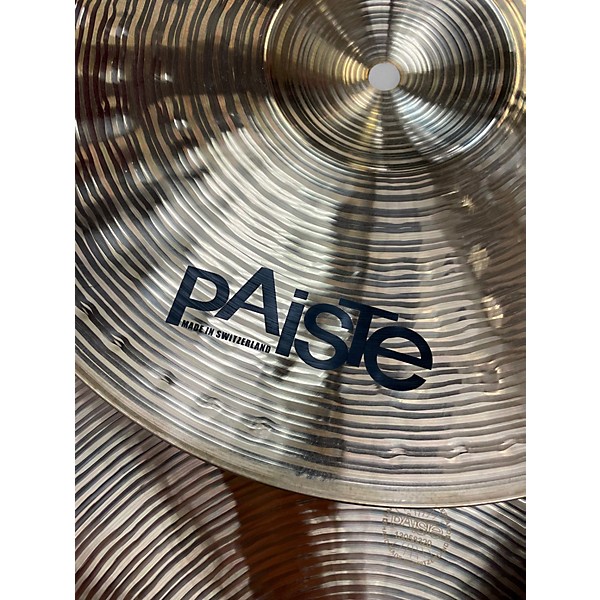 Used Paiste 13in Signature Dark Crisp Hi Hat Pair Cymbal