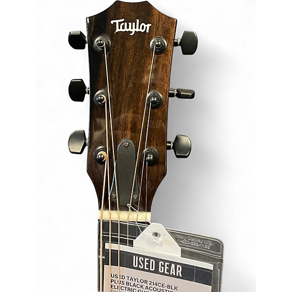 Used Taylor 214ce-BLK Plus Black Acoustic Electric Guitar