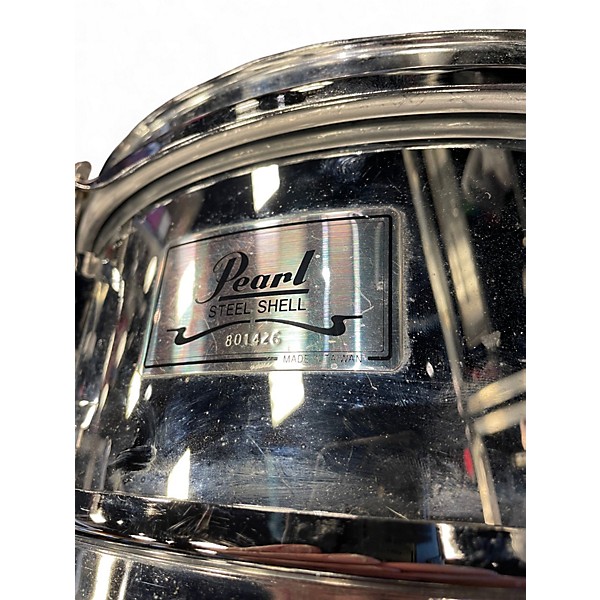 Used Pearl 13X5 Modern Utility Steel Snare Chrome Drum