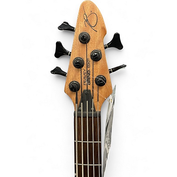 Used Peavey Grind BXP 5 String Antique Natural Electric Bass Guitar