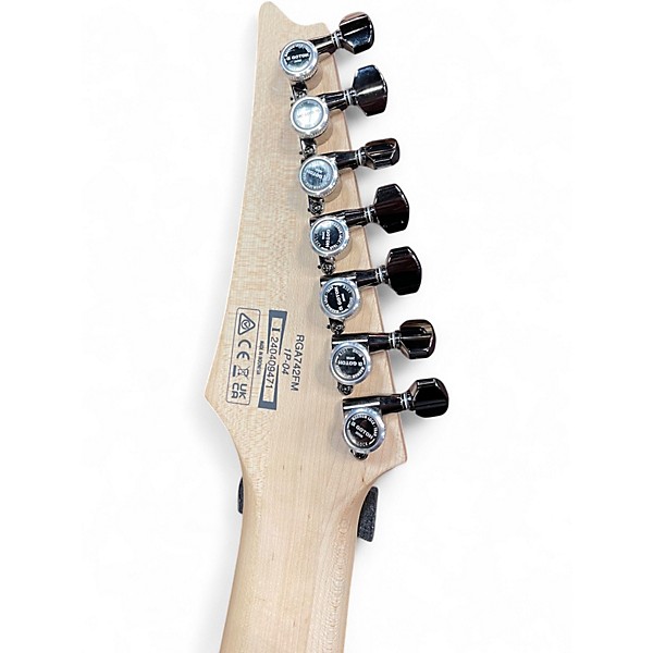 Used 2020s Ibanez rga742fm Gray Solid Body Electric Guitar