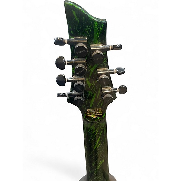 Used Schecter Guitar Research SILVER MOUNTAIN C7 TOXIC VENOM Solid Body Electric Guitar