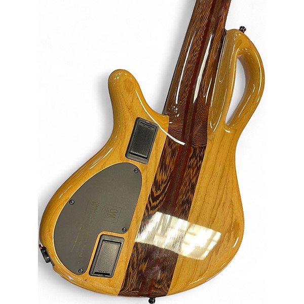 Used Mayones CALEDONIUS Black BURL Electric Bass Guitar