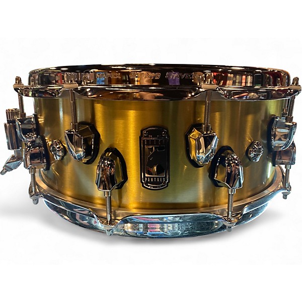 Used Mapex 14X5.5 Black Panther Premium Snare Gold Drum