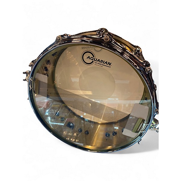 Used Mapex 14X5.5 Black Panther Premium Snare Gold Drum
