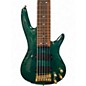 Used Ibanez SR1206E 6 String Turquoise Electric Bass Guitar
