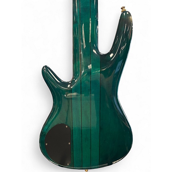 Used Ibanez SR1206E 6 String Turquoise Electric Bass Guitar
