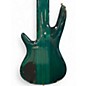 Used Ibanez SR1206E 6 String Turquoise Electric Bass Guitar