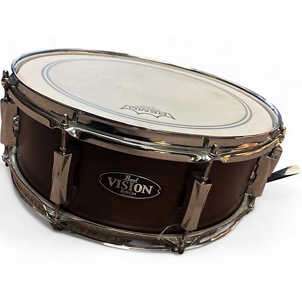 Used Pearl 14X5.5 Vision Series Snare Amber Burst Drum