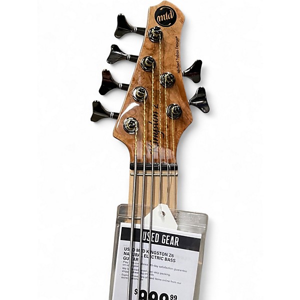 Used MTD Kingston Z6 Natural Electric Bass Guitar