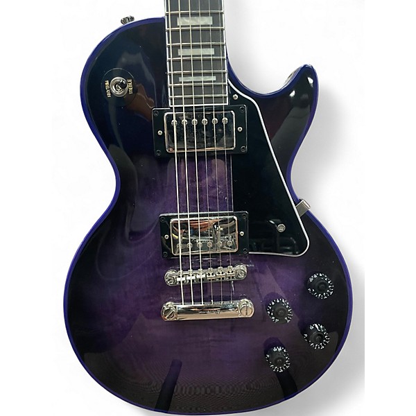 Used Epiphone Les Paul Custom Purple Burst Solid Body Electric Guitar
