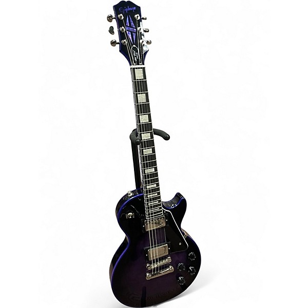 Used Epiphone Les Paul Custom Purple Burst Solid Body Electric Guitar