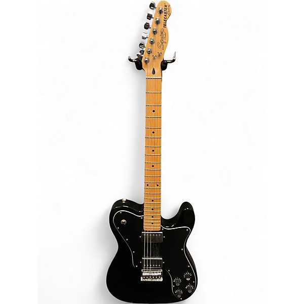 Used Squier TELECASTER DELUXE BLACK Solid Body Electric Guitar