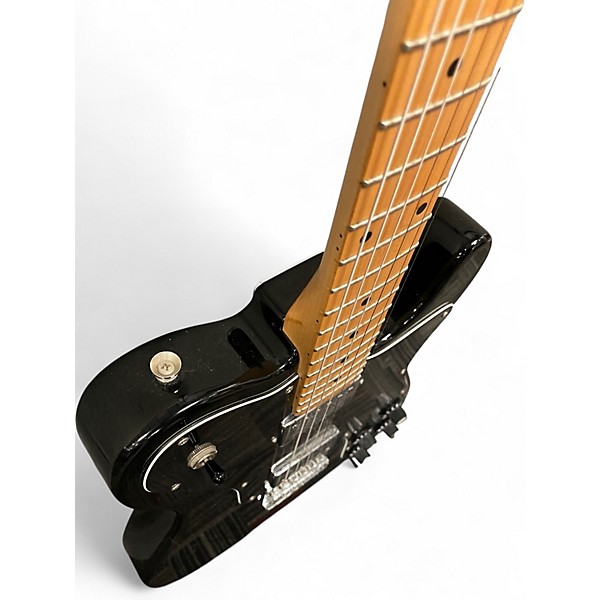 Used Squier TELECASTER DELUXE BLACK Solid Body Electric Guitar