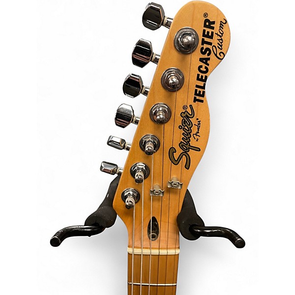 Used Squier TELECASTER DELUXE BLACK Solid Body Electric Guitar