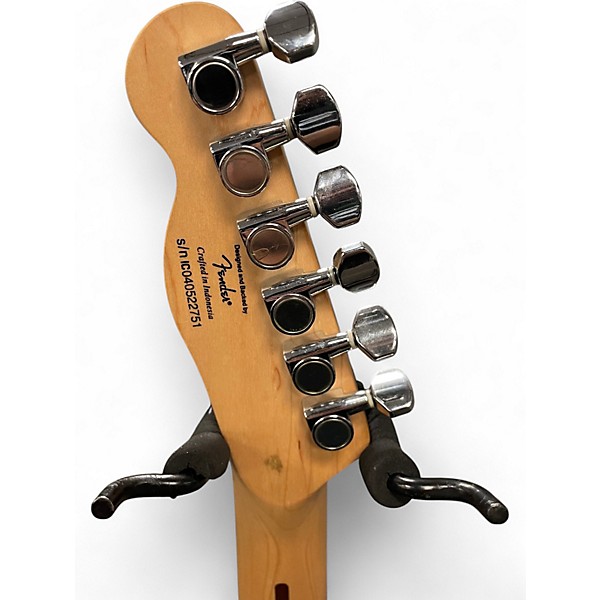 Used Squier TELECASTER DELUXE BLACK Solid Body Electric Guitar