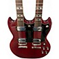 Used Cortez DBL NECK Cherry Solid Body Electric Guitar