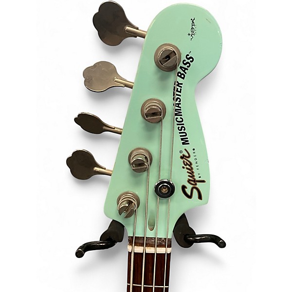 Used Squier Music Master VIsta Sonic Blue Electric Bass Guitar