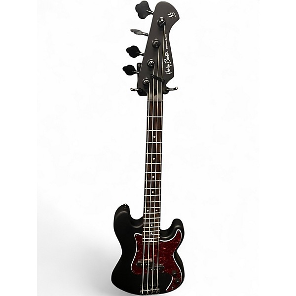 Used Harley Benton Standard Series Matte Black Electric Bass Guitar