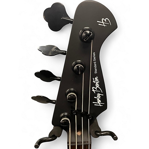 Used Harley Benton Standard Series Matte Black Electric Bass Guitar