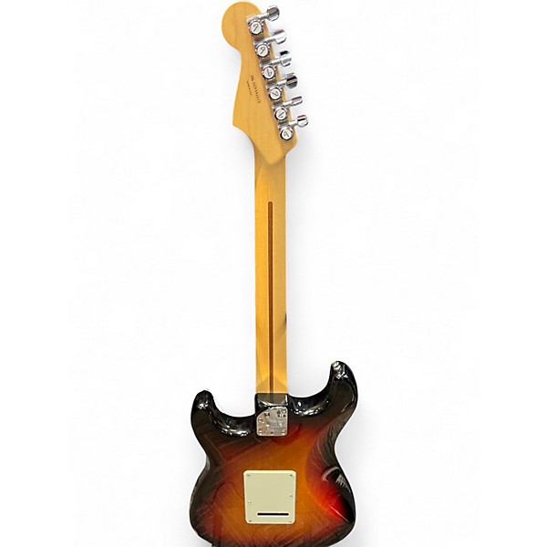 Used Fender American Deluxe Ash Stratocaster Aged Cherry Sunburst Solid Body Electric Guitar