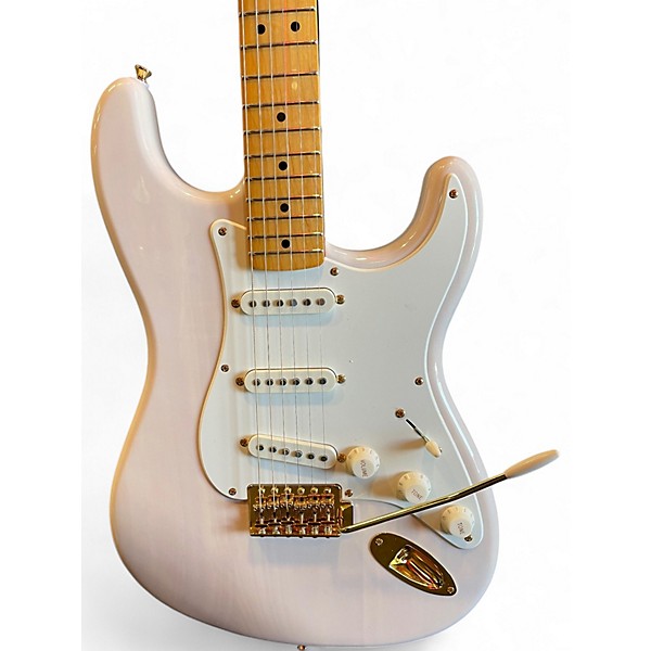 Used Squier Classic Vibe 1950S Stratocaster White Blonde Solid Body Electric Guitar
