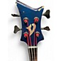 Used 1980s Vigier Arpege IV Fretless Blue Electric Bass Guitar