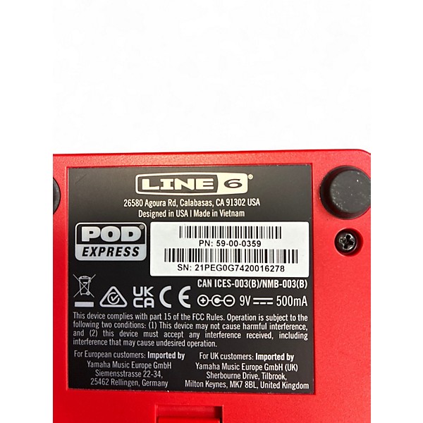 Used Line 6 Pocket Pod Express Amp Modeler Effect Processor