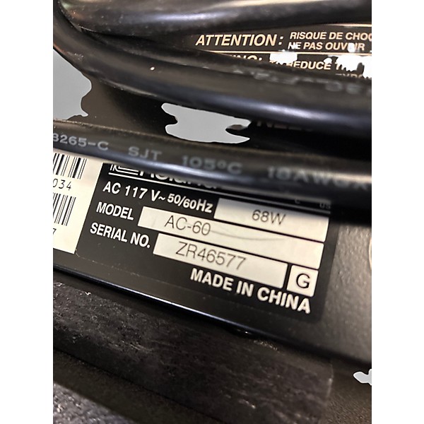 Used Roland AC60 60W 2X6.5 Acoustic Guitar Combo Amp