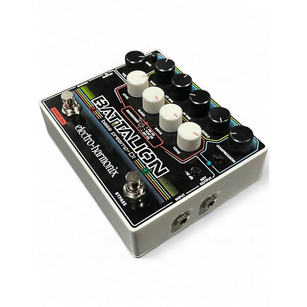 Used Electro-Harmonix Battalion Bass Preamp and DI Pedal Bass Effect Pedal