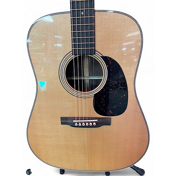 Used 2024 Martin D28 Modern Deluxe Natural Acoustic Guitar