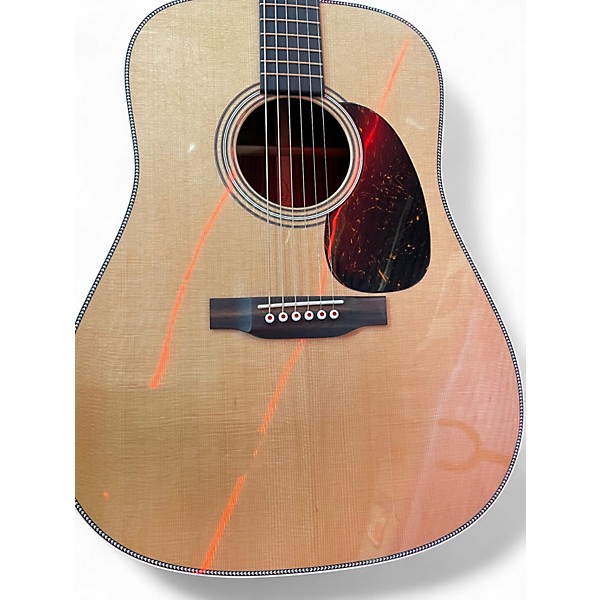Used 2024 Martin D28 Modern Deluxe Natural Acoustic Guitar