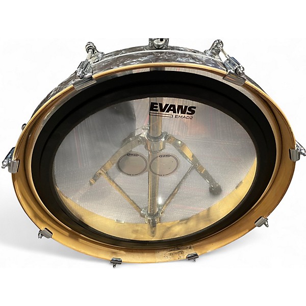 Used DW 3 Piece Performance Series Black and Silver Drum Kit