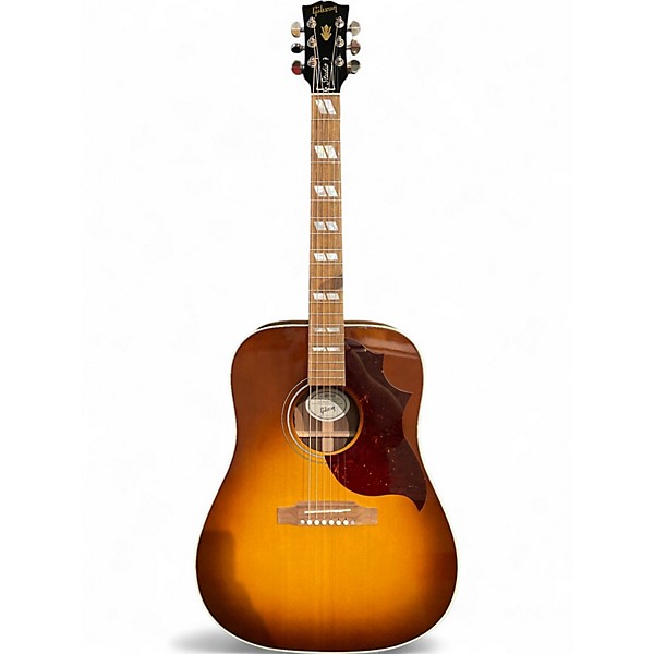 Used 2022 Gibson Hummingbird Studio Walnut Honey Burst Acoustic Electric Guitar