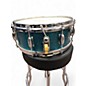 Used Pearl 14X5.5 1974 Snare 14 x 5.5 Japanese Blue Sparkle Drum
