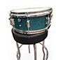 Used Pearl 14X5.5 1974 Snare 14 x 5.5 Japanese Blue Sparkle Drum
