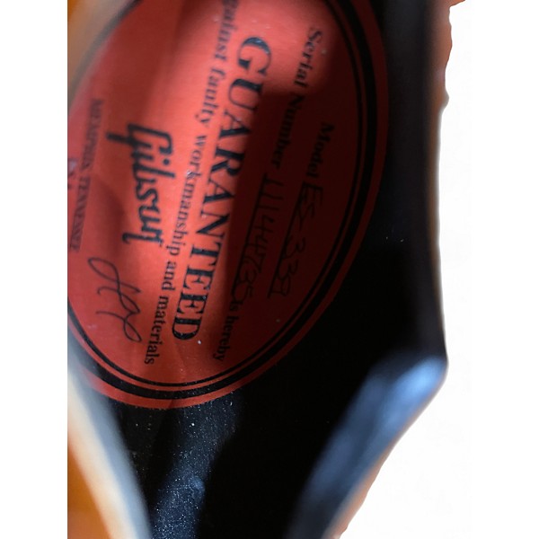 Used 2014 Gibson ES339 Studio Vintage Sunburst Hollow Body Electric Guitar