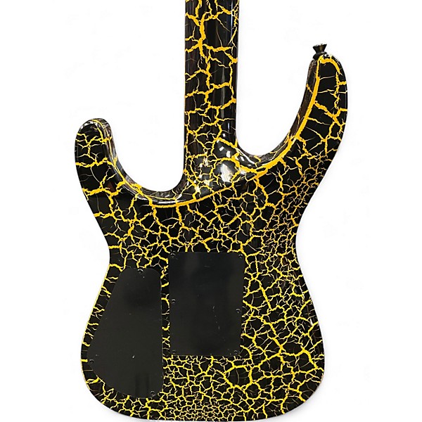 Used Jackson Soloist SL3 DX Yellow/black crackle Solid Body Electric Guitar