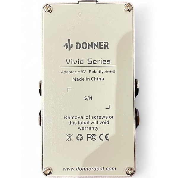 Used Donner White Tape Effect Pedal