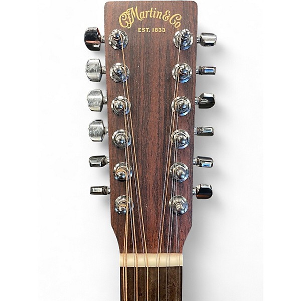 Used Martin DX2E 12-String Natural 12 String Acoustic Electric Guitar