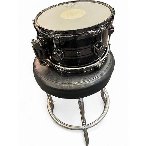 Used DW 10in COLLECTOR'S SERIES Black and Silver Drum