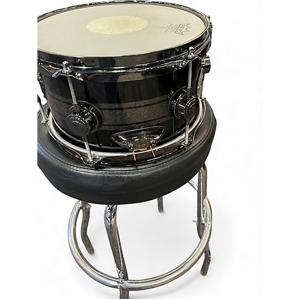 Used DW 10in COLLECTOR'S SERIES Black and Silver Drum