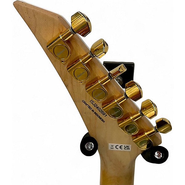 Used Jackson RR3 PRO SERIES Rhoads IVORY W/BLACK PINSTRIPES Solid Body Electric Guitar